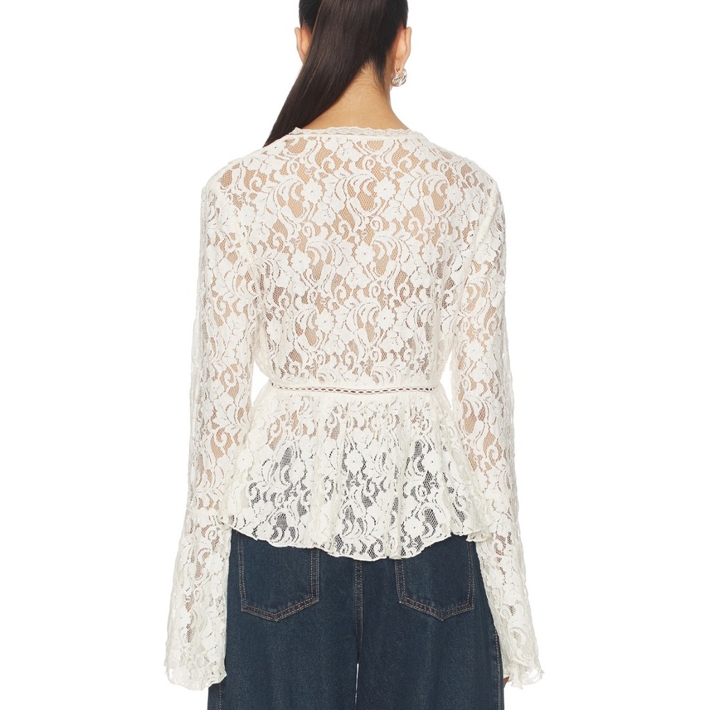 NWT Free People Whispering Love Top in Tofu size XS - Picture 4 of 6
